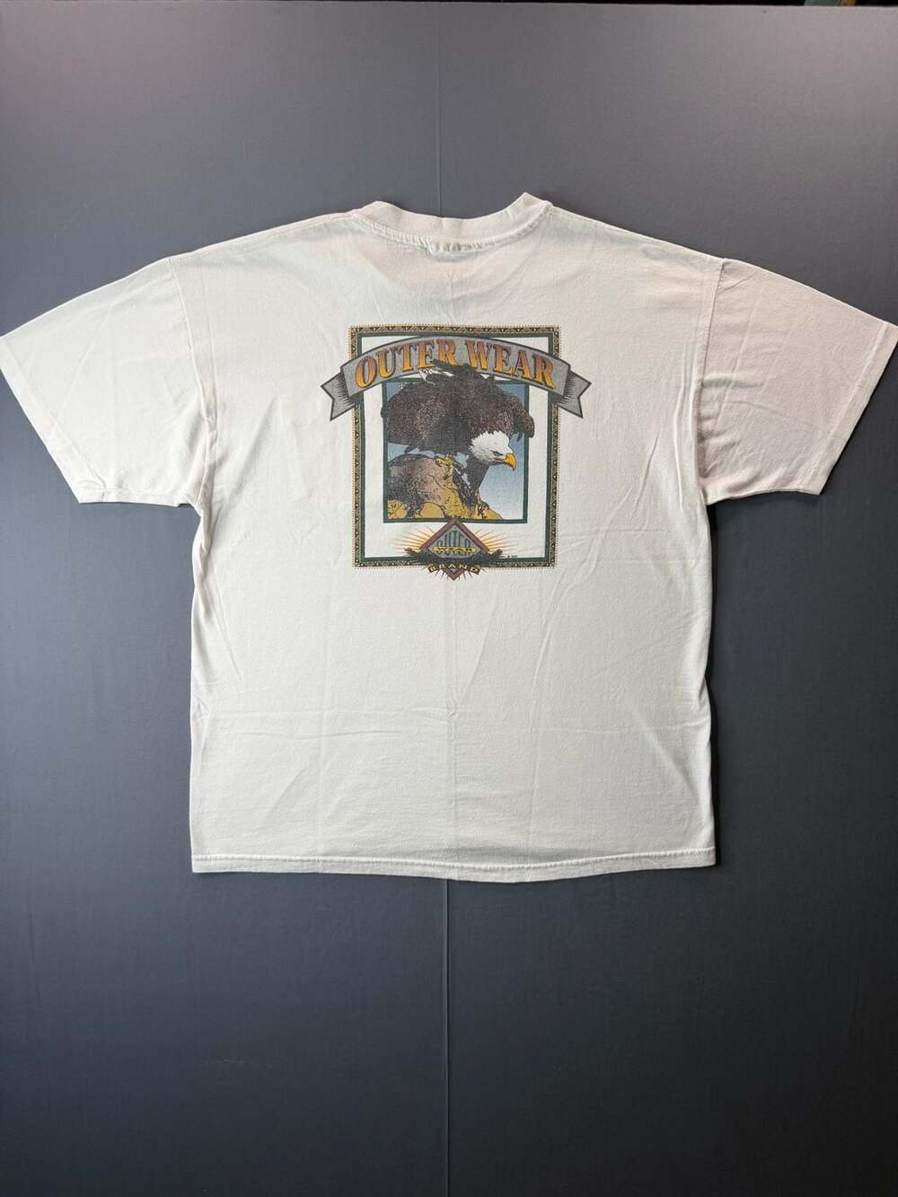Vintage 1995 90’s OuterWear Eagle Biker pocket t shirt